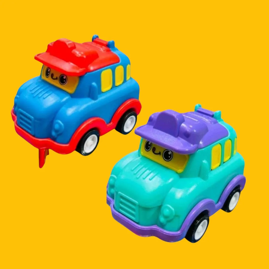 Mini Car Pencil Sharpener and Eraser Set for Kids-  Multicolor