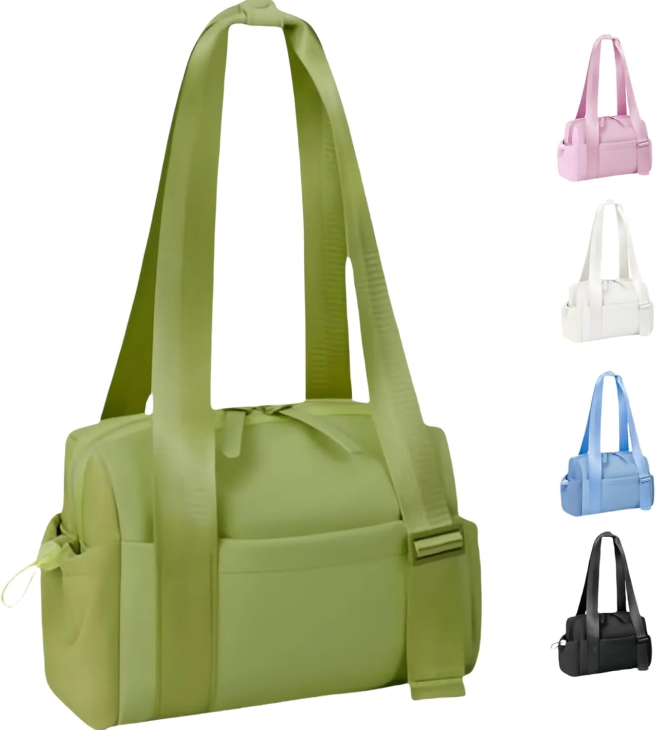 Mini Gym Bag for Women and Girls, Small Waterproof Travel Duffle Bag with Wet Compartment, Cute Workout Sport Tote bag, with gift box (green)