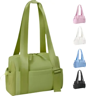 Mini Gym Bag for Women and Girls, Small Waterproof Travel Duffle Bag with Wet Compartment, Cute Workout Sport Tote bag, with gift box (green)