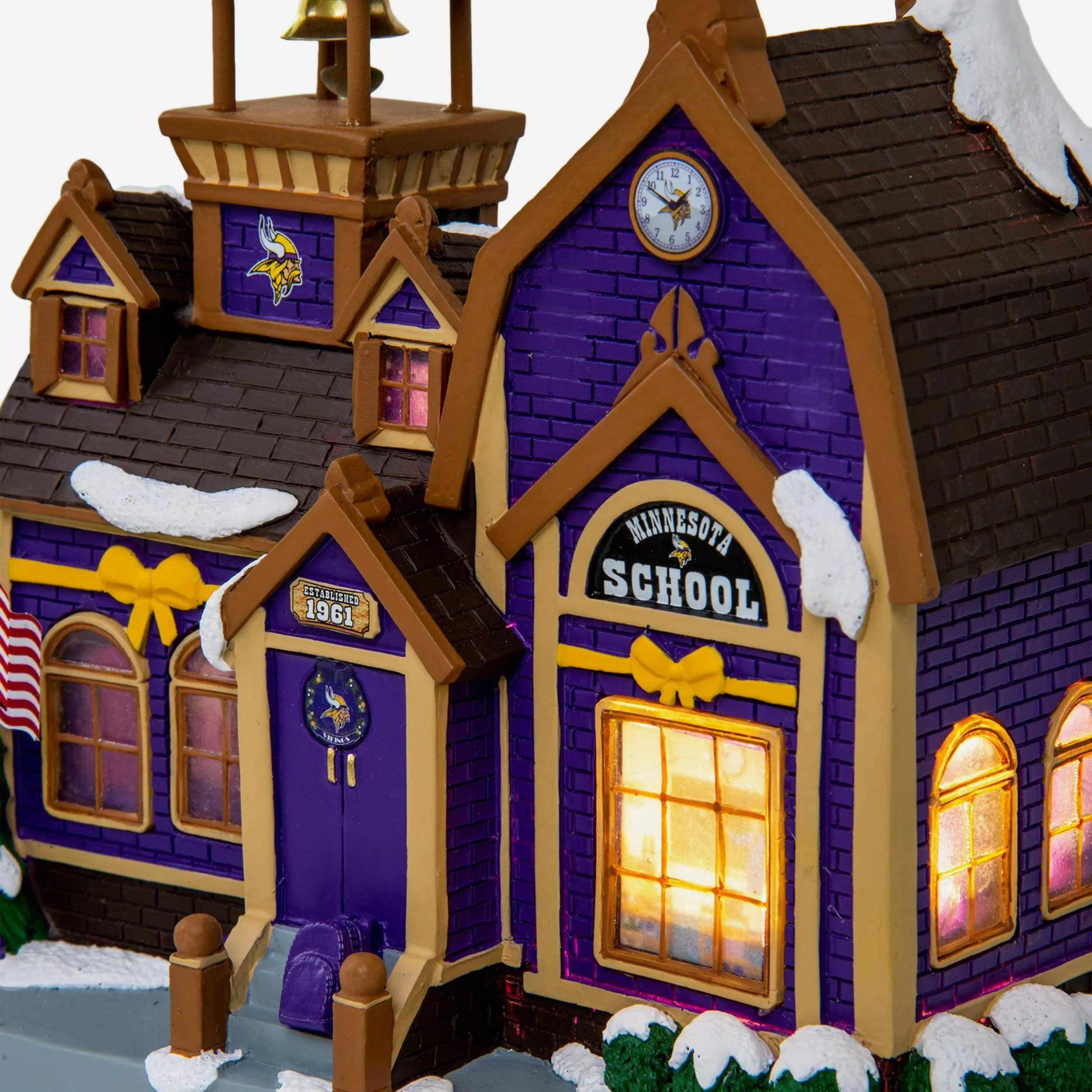 Minnesota Vikings Light Up Team Schoolhouse