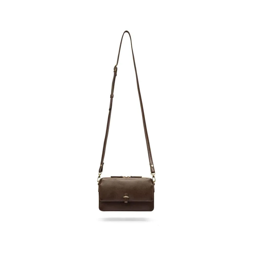 Miranda Bag - Brown Saffiano