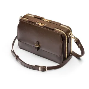 Miranda Bag - Brown Saffiano