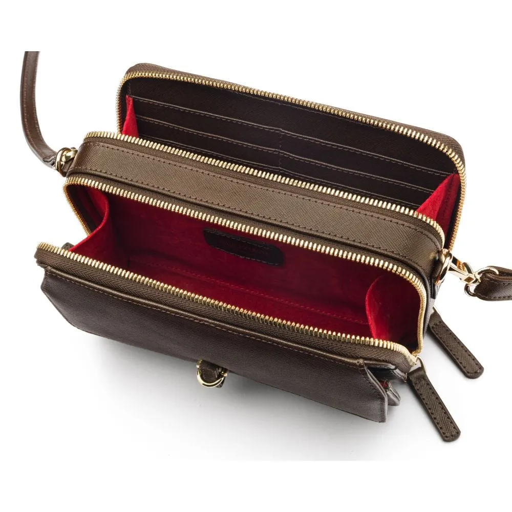 Miranda Bag - Brown Saffiano