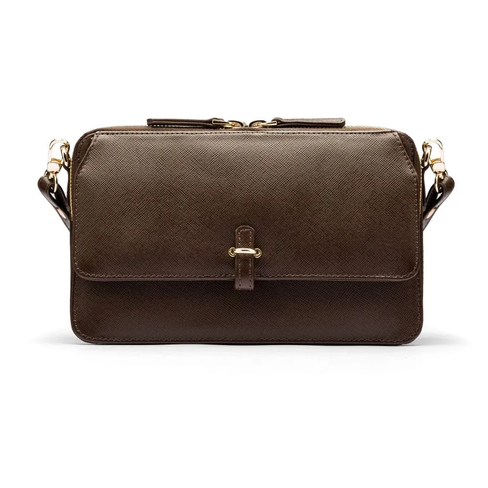 Miranda Bag - Brown Saffiano