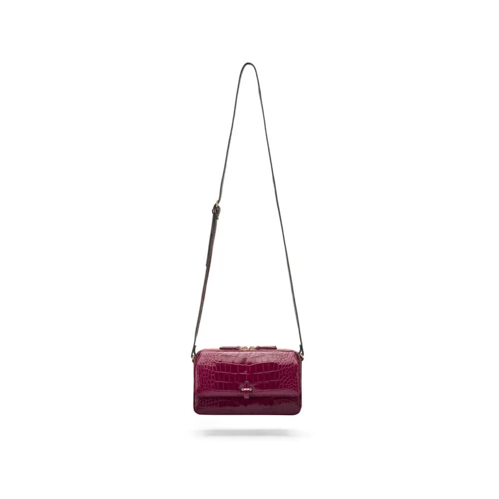 Miranda Bag - Pink Croc-Effect