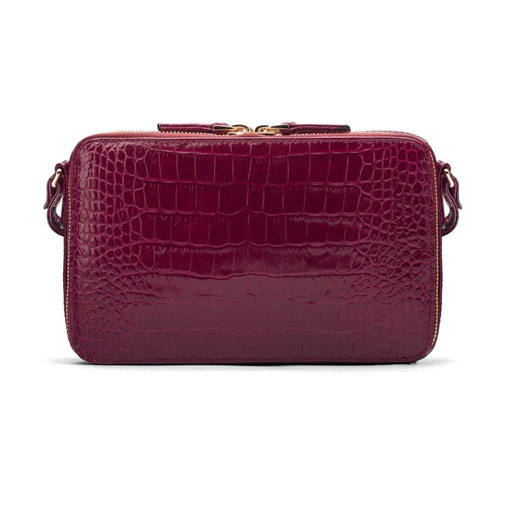 Miranda Bag - Pink Croc-Effect