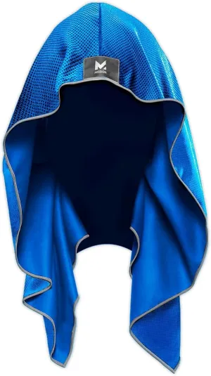 MISSION Cooling Hoodie Towel- Hood Towel, Evaporative Cool Technology, Cools Instantly When Wet, UPF 50 Sun Protection, Contours Your Head to Stay in Place, Great for Sports, Fitness, Gym