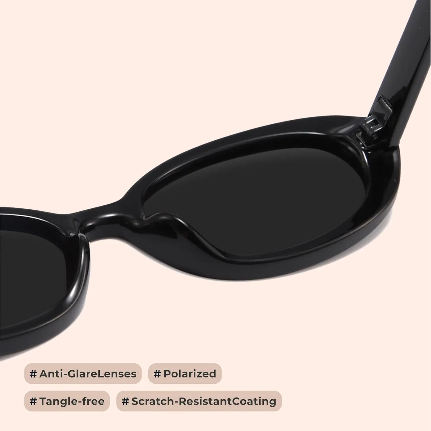 miyya 2025 Polarized Oval Sunglasses with UV Protection - Multiple Trendy Colors & Patterns