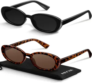 miyya 2025 Polarized Oval Sunglasses with UV Protection - Multiple Trendy Colors & Patterns