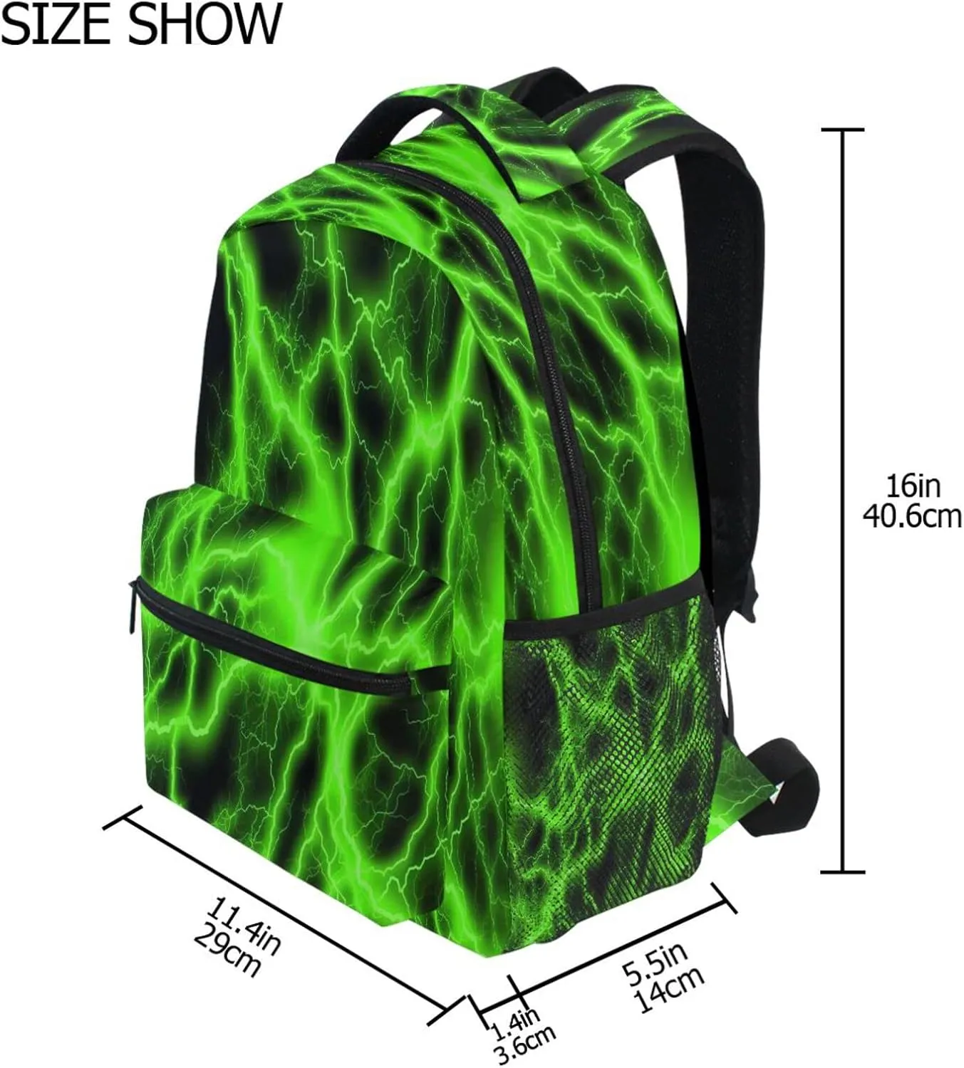MNSRUU Toddler Backpack for Boys Girls Ages 5-12 Child Backpack Lightning School Bag Lightning Bookbag