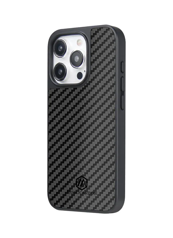 MONOCARBON iPhone 15 PRO Case Real Carbon Fiber [MagSafe]