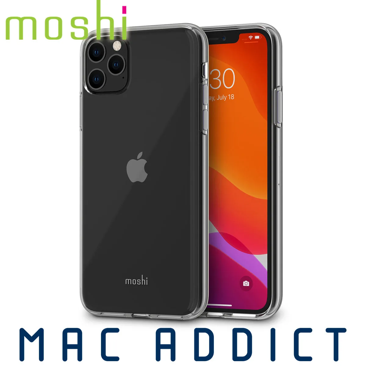 Moshi Vitros Ultra Thin Clear Protective Case For iPhone 11 Pro Max (Damaged Box, bonus screen protector)