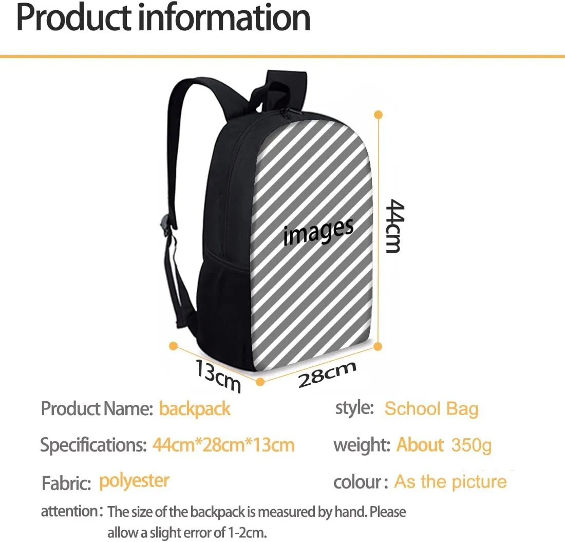 Mumeson Cute Cats Backpack Bookbag Set Back to School Supplies 3-Piece17 Inch Kids Backpack School Bags with Thermal Lunch Bags Small Pencase Pencase