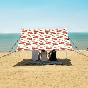 Mushrooms Beach Canopy Tent Anti-UV & Wind Resistant, Camping Sun Shelter Easy Setup Portable,Outdoor Shade Tents with Sandbags,Sand Shovels,Ground Pegs & Stability Poles