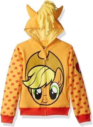 My Little Pony Girls' Apple Jack Costume Zip-up Hoodie
