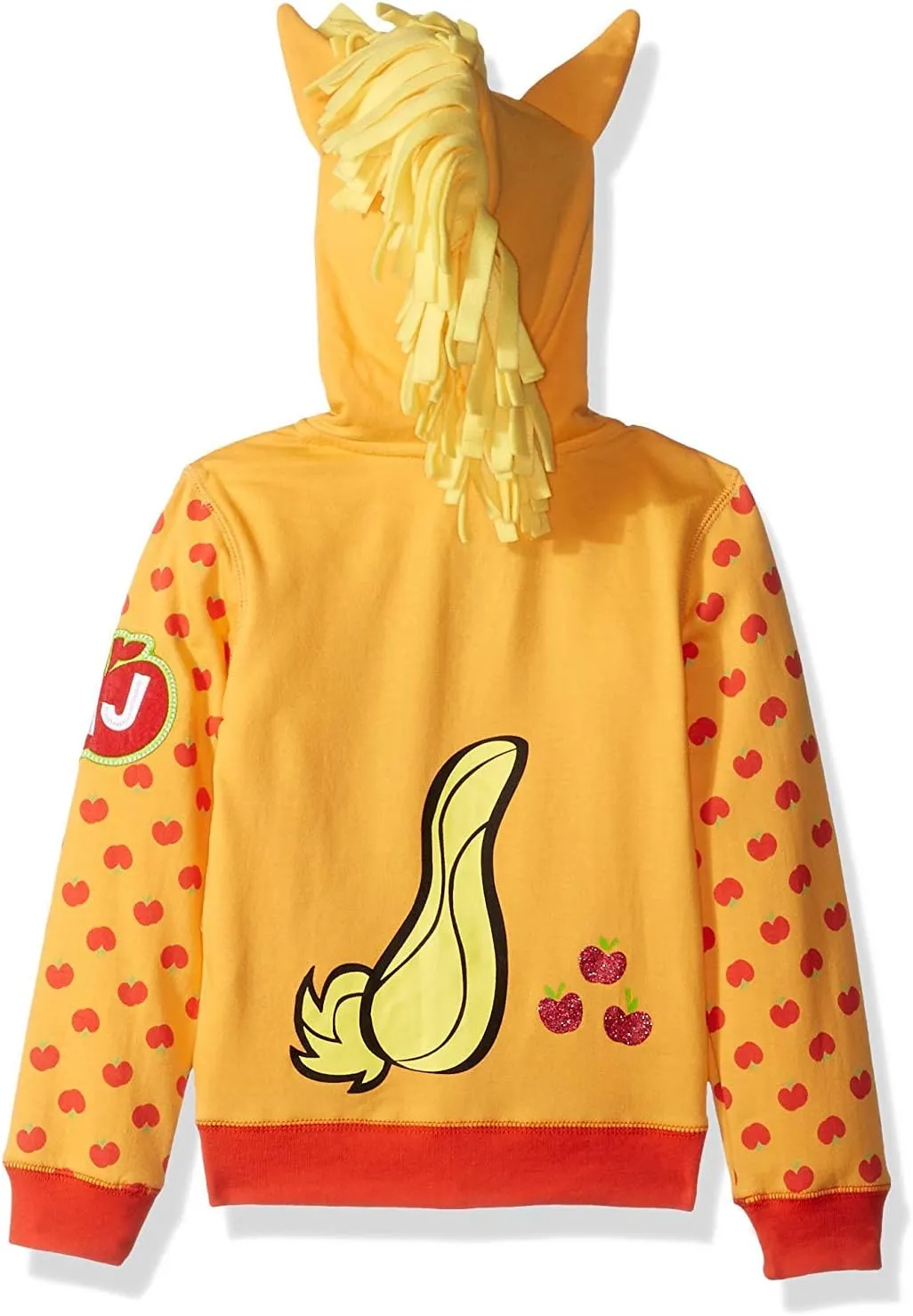 My Little Pony Girls' Apple Jack Costume Zip-up Hoodie