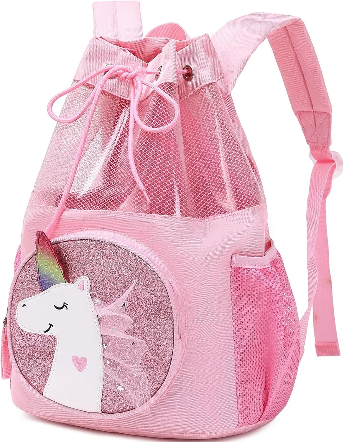 mygreen Drawstring Backpack Gym Cinch Bag for Swim Beach Sports Waterproof for Kids