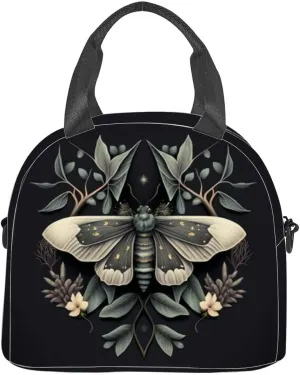 Mysterious Botanical Portrait an Imaginary Species [ Insulated Adult Lunch Bag with Shoulder Strap for Women Lightweight Reusable Portable Freezable Lunch Tote Bag for Work Picnic