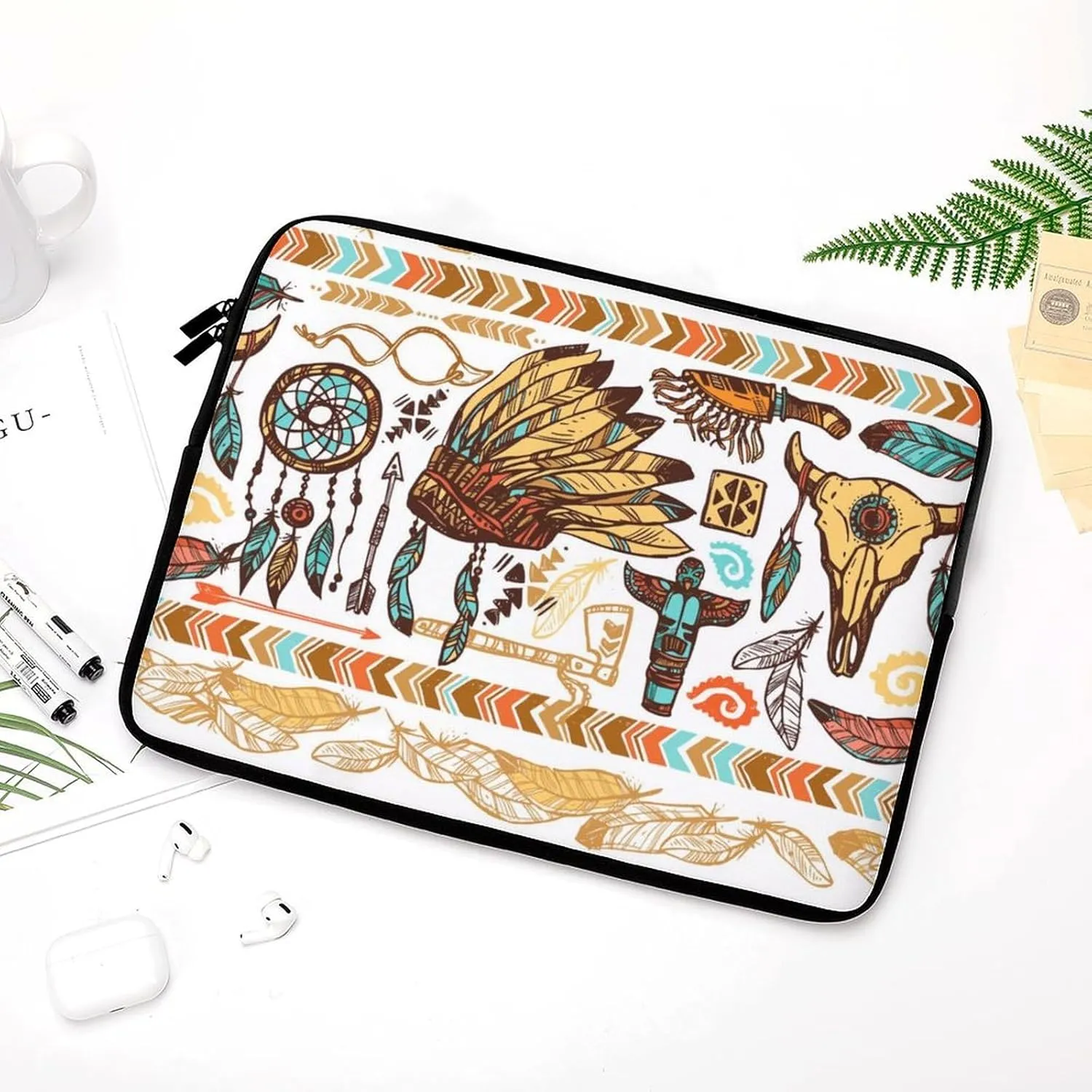 Native Americans Laptop Sleeve Case Computer Handbags Briefcase Carrying Bag for 10/12/13/15/17 Inch Laptops