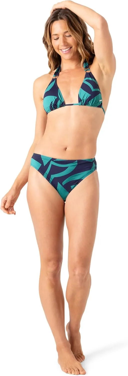 Nautica Women's Standard Supportive Cross-Back Tie Bikini Top Swimsuit