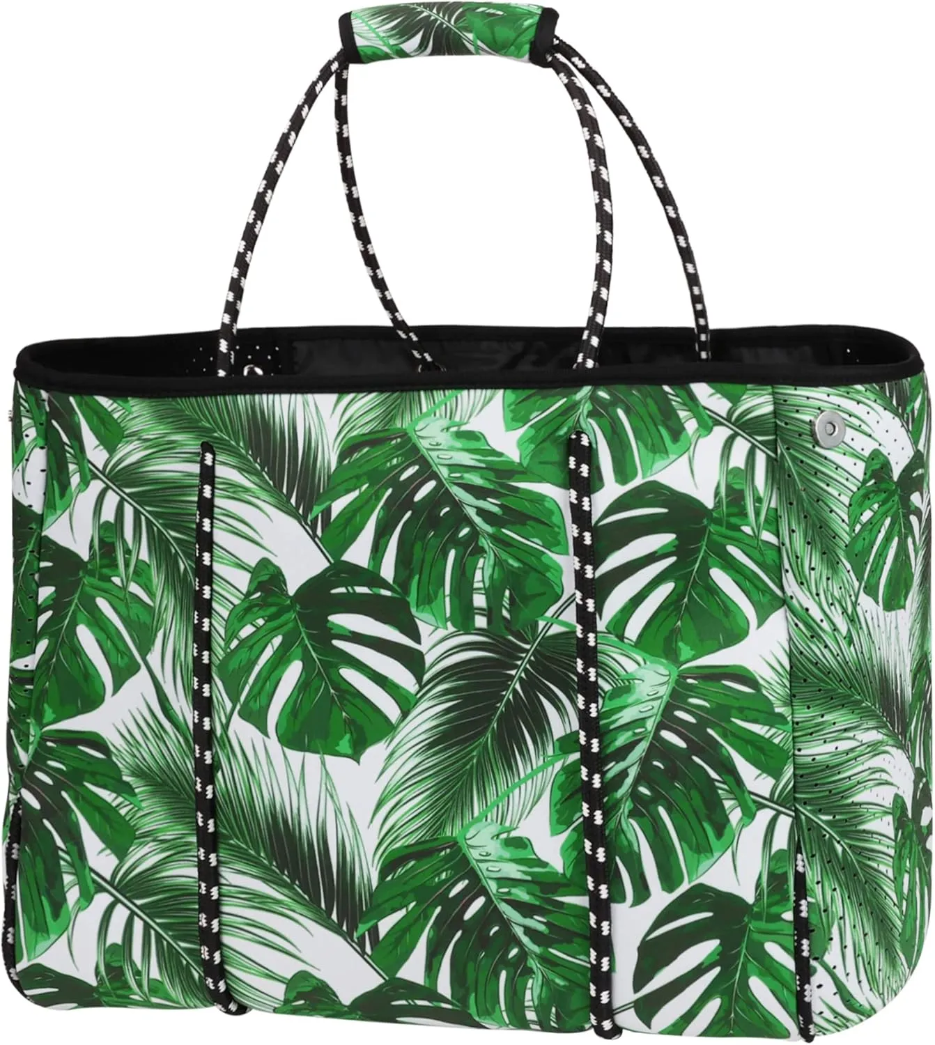 Neoprene Tote Bag - Large Travel Beach Pool Gym Handbag for Women & Men