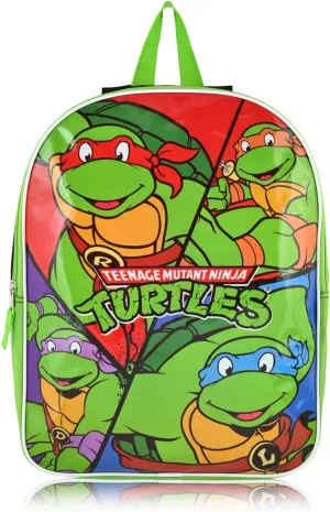Nickelodeon Paw Patrol Boys Backpack and Toddler Bookbags | Elementary and Kindergarten Kids Backpacks For School (Teenage Mutant Ninja Turtles)
