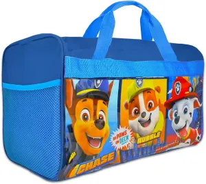 Nickelodeon Paw Patrol Polyester Duffle Bag Kids, Blue, Large