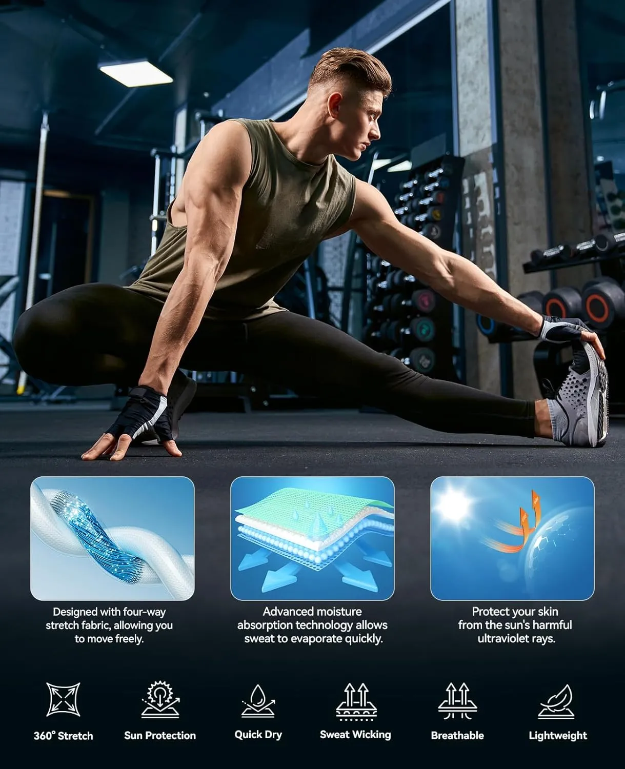 Niksa 1/3 Pack Men's Compression Pants, Performance Athletic Sports Leggings Gym Tights for Running Yoga Workout Sports