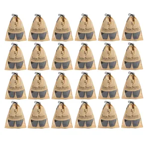 Non Woven Shoe Bag Pack Of  24 Beige See-Thru