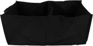Non Woven Square Planting Growth Bag Strong Reusable Environmentally Friendly Garden Planting Bag for Home Gardening Balcony Vegetable Gardens Black 30x60x25cm 2 Grids