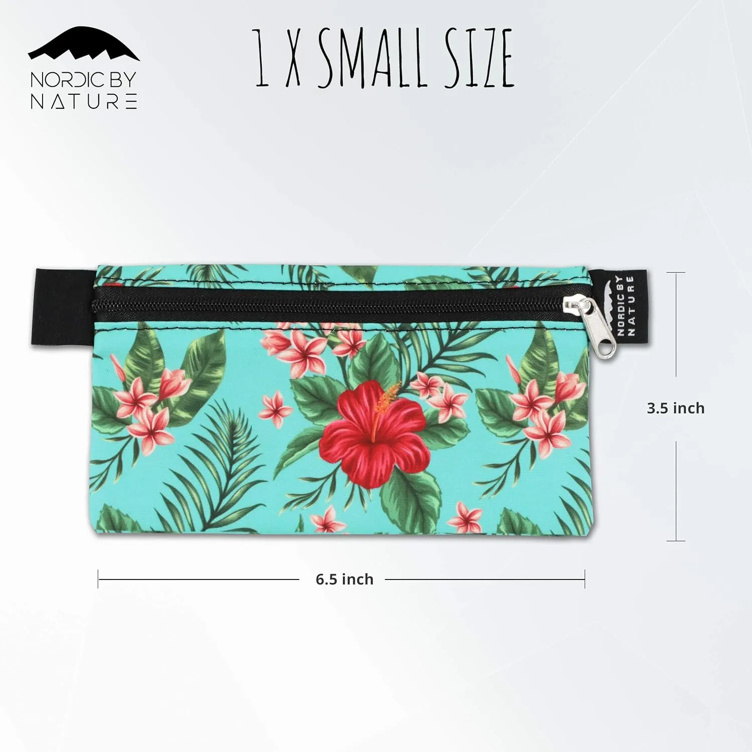 Nordic By Nature 4 Pack - Reusable Sandwich Bags Dishwasher Safe BPA Free - Durable Washable Quick Dry Cloth Baggies -Reusable Snack Bags school lunches - (Tropical Flowers)