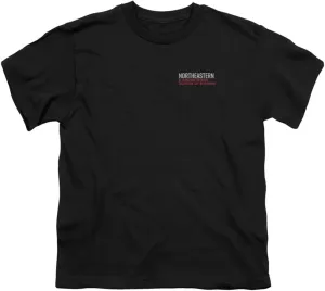 Northeastern University Official D'More-Mckim School of Business Left Chest Logo Youth Kids Boy/Girls T Shirt