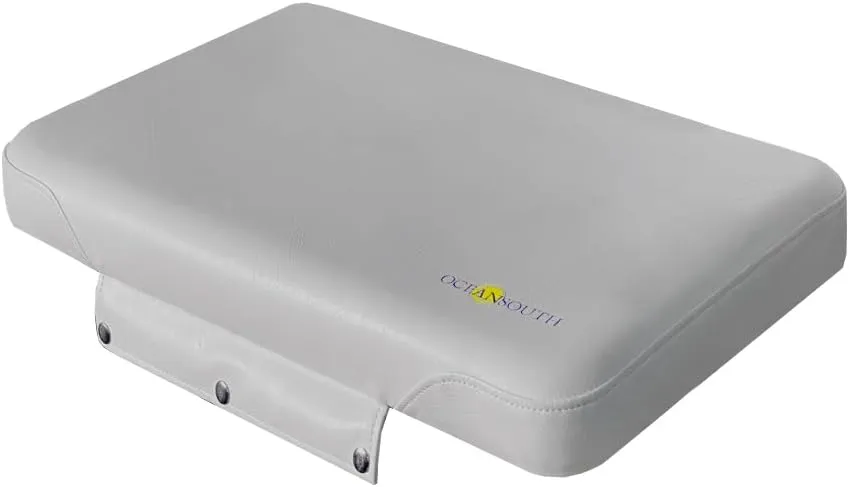 Oceansouth Seat Cushions for Yeti Coolers (Press Stud Fittings) (Gray, YETI 45) Camping yeti seat Cushion Handle Beach Chair ice Box chests and Coolers Foam Cooler Boat Seats