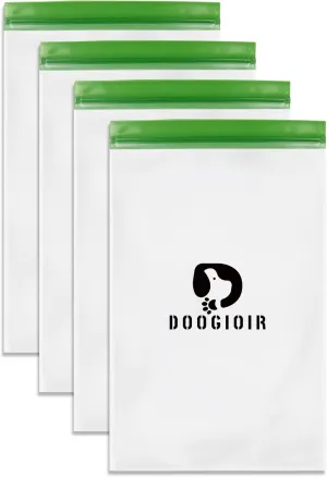 Odor Proof Storage Bags - 12ｘ20 Inch Double Seal Odor Barrier Storage Bags for Backpacking, Camping and Household, Lock in Odors Keep Contents Fresh and Waterproof, Reusable Odor Proof Bags (4 Pack)