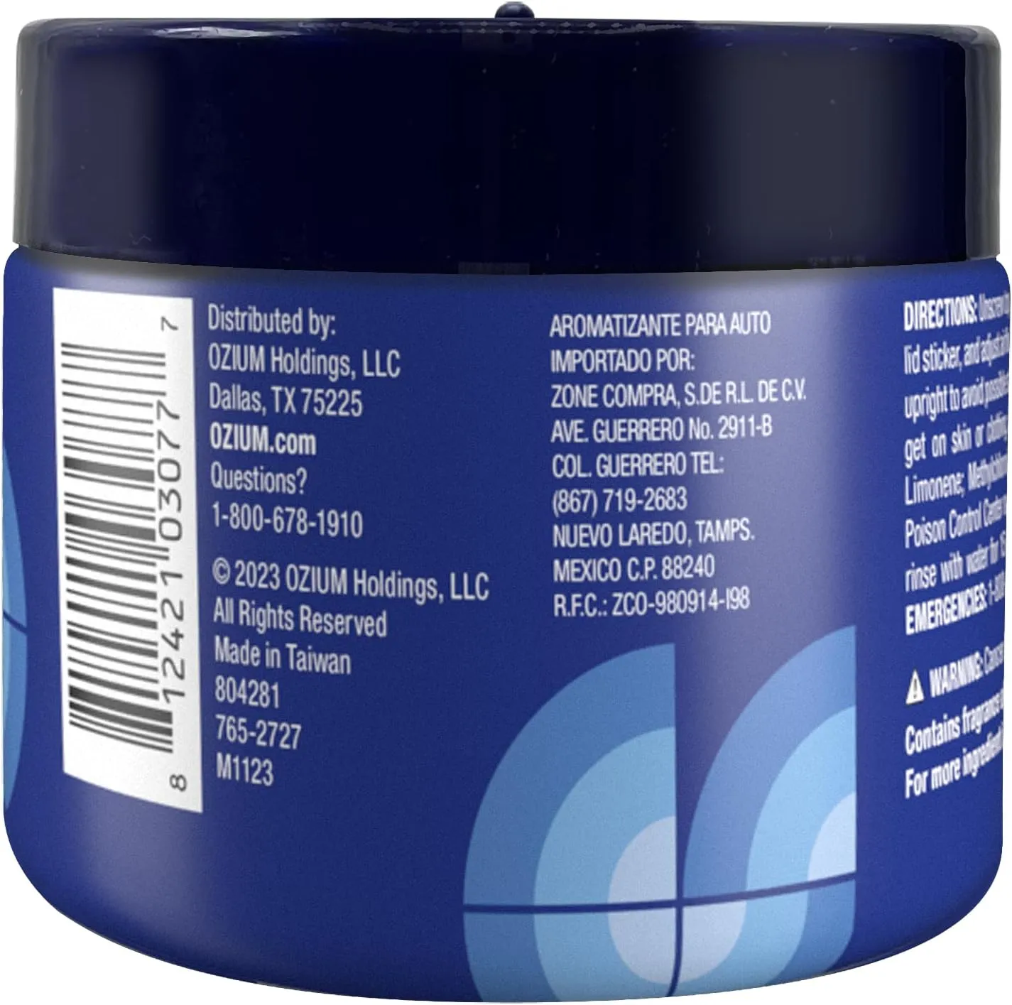 Ozium 4.5 Oz. Odor Eliminating Gel for Homes, Cars, Offices and More, Original, 4 Pack
