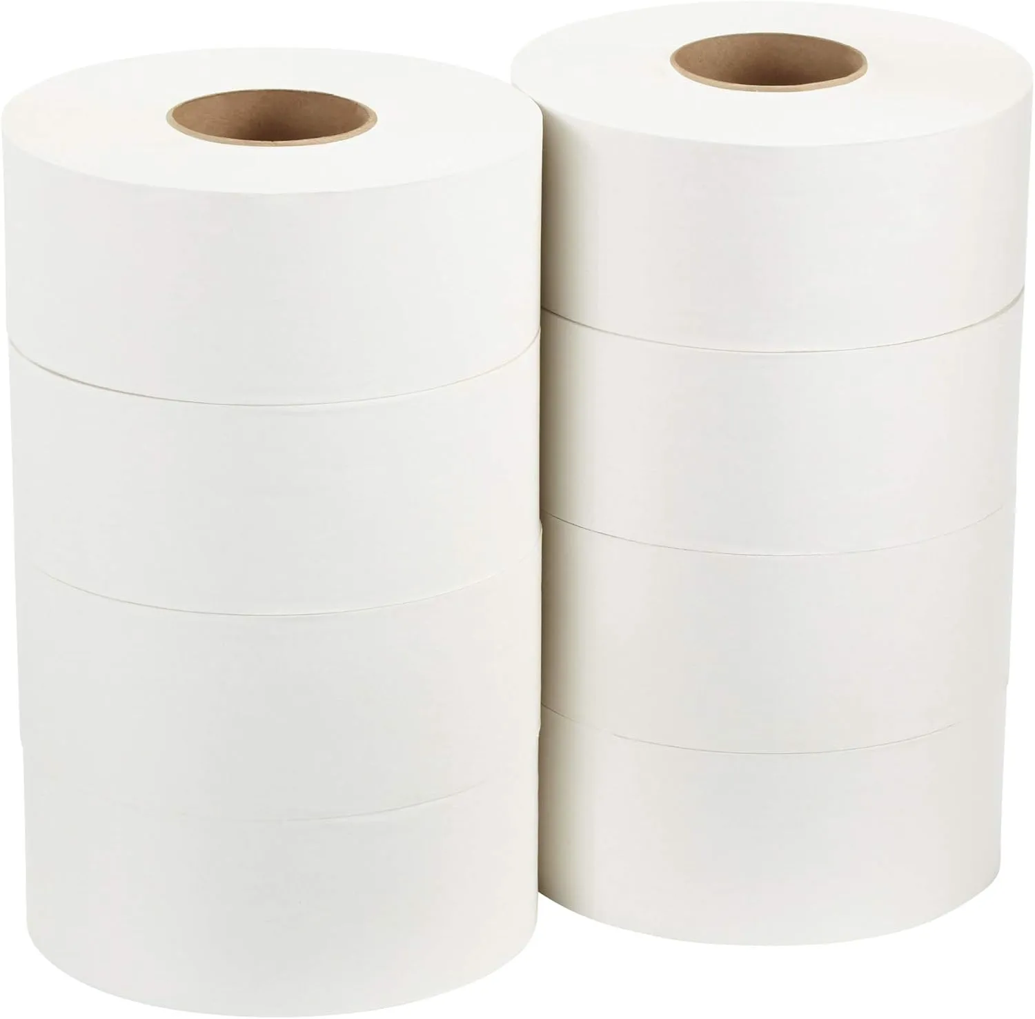 PACIFIC BLUE BASIC® JUMBO JR. 2-PLY HIGH-CAPACITY TOILET PAPER, WHITE, 8 ROLLS PER CASE