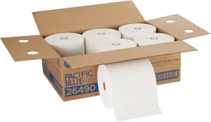 Pacific Blue Ultra 8” High-Capacity Recycled Paper Towel Roll by GP PRO (Georgia-Pacific), White, 26490, 1150 Feet Per Roll, 6 Rolls Per Case