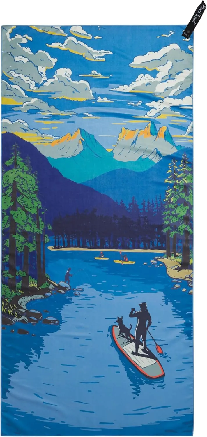 PackTowl Personal Ultralight Microfiber Camping and Travel Towel, Daydream Print, Body