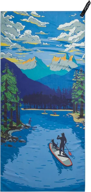 PackTowl Personal Ultralight Microfiber Camping and Travel Towel, Daydream Print, Body