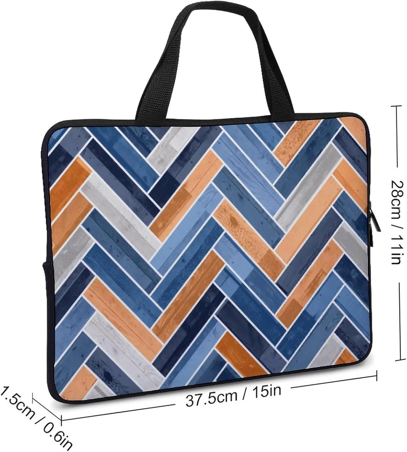 Painted American Flag Laptop Bag Waterproof Dustproof Crack Proof Large Capacity