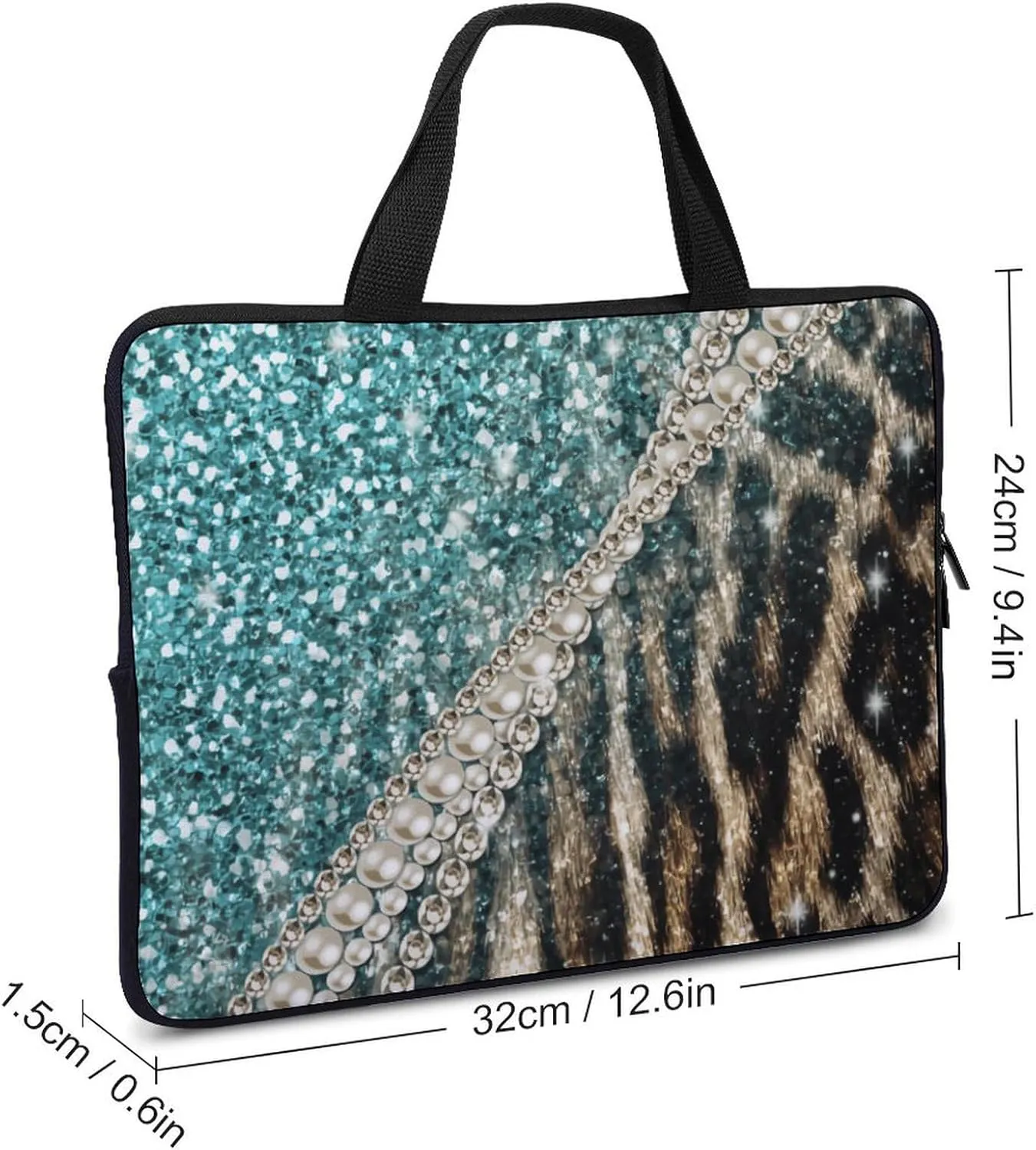 Painted American Flag Laptop Bag Waterproof Dustproof Crack Proof Large Capacity