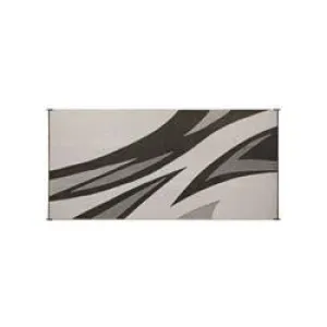 Patio Mat Summer Waves 8X20 Black
