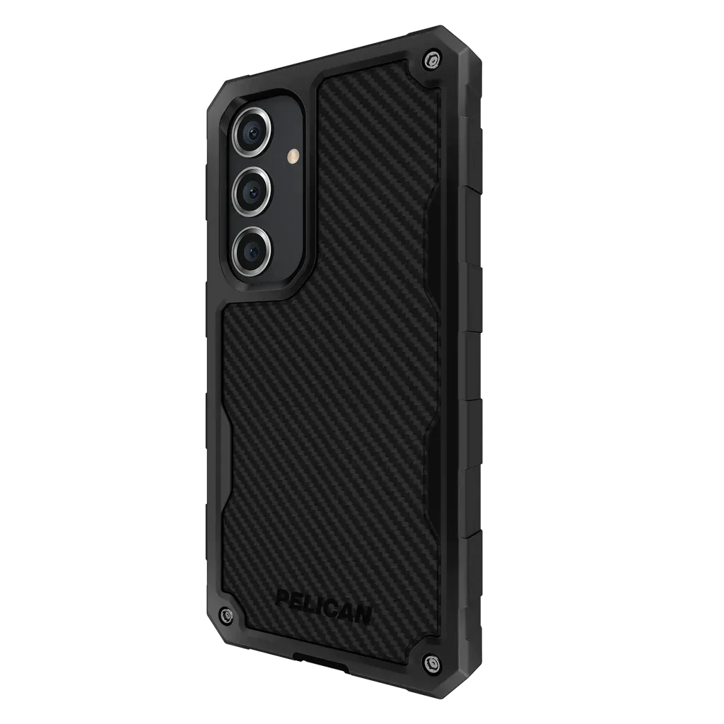 Pelican Shield Carbon Fibre Case Samsung S24 Standard 6.2 inch - Black