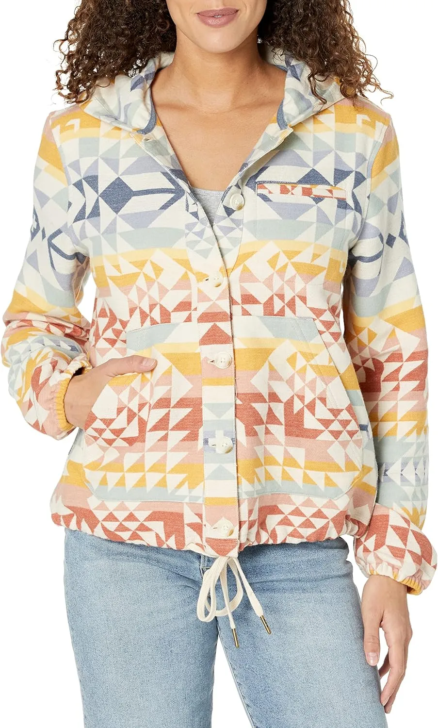 PENDLETON Women's Button Front Beach Hoodie