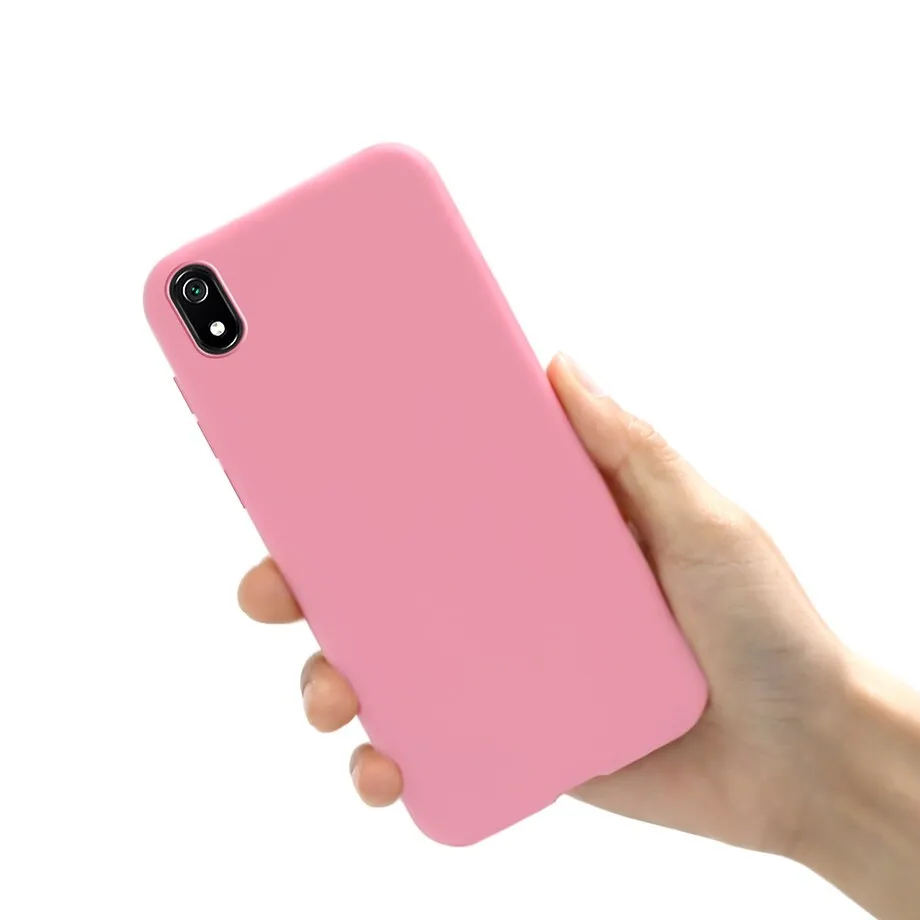 Phone Case For Xiaomi Redmi 7A 7 A Matte Black Cover Silicon TPU Soft Cases Back Cover For Xiomi Redmi 7 7A Redmi7A Case Fundas
