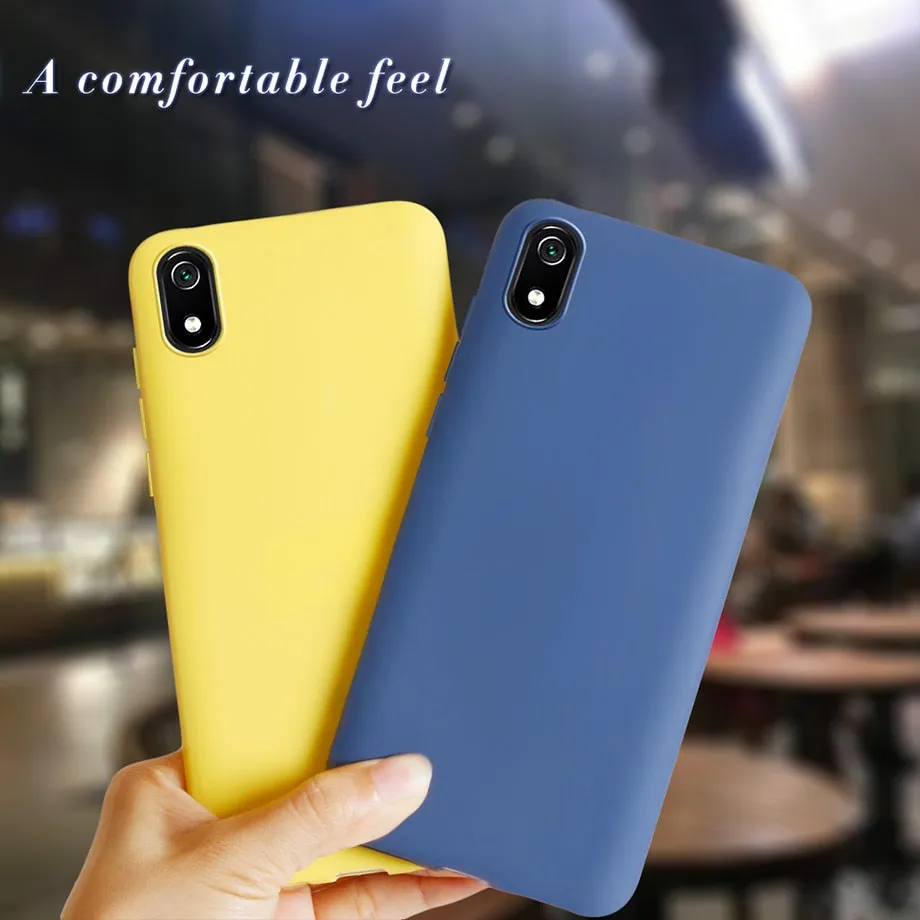 Phone Case For Xiaomi Redmi 7A 7 A Matte Black Cover Silicon TPU Soft Cases Back Cover For Xiomi Redmi 7 7A Redmi7A Case Fundas