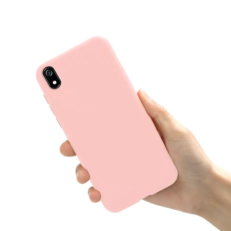 Phone Case For Xiaomi Redmi 7A 7 A Matte Black Cover Silicon TPU Soft Cases Back Cover For Xiomi Redmi 7 7A Redmi7A Case Fundas