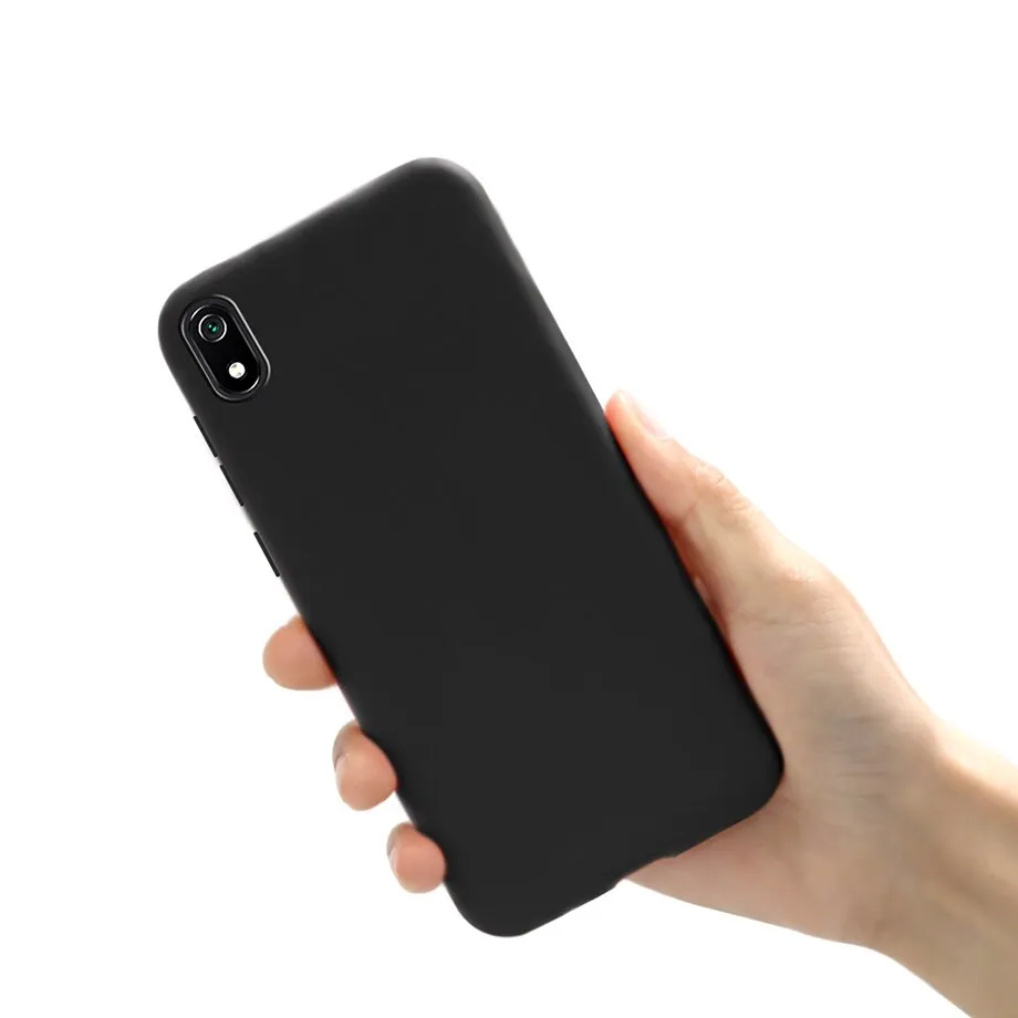 Phone Case For Xiaomi Redmi 7A 7 A Matte Black Cover Silicon TPU Soft Cases Back Cover For Xiomi Redmi 7 7A Redmi7A Case Fundas