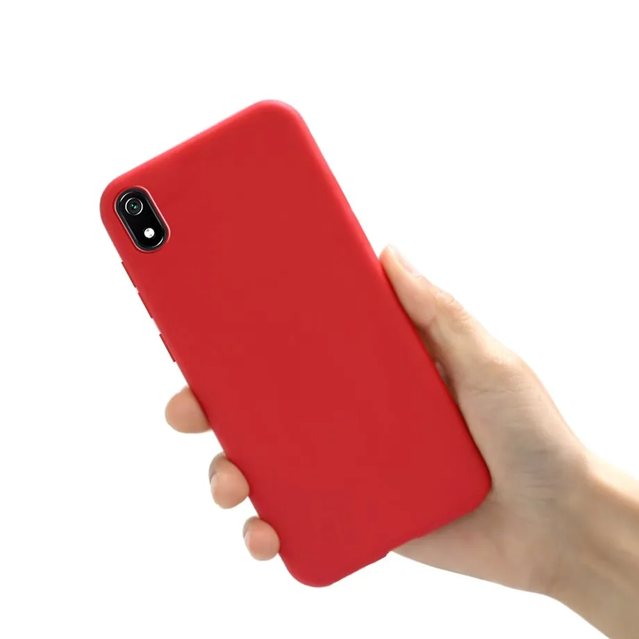 Phone Case For Xiaomi Redmi 7A 7 A Matte Black Cover Silicon TPU Soft Cases Back Cover For Xiomi Redmi 7 7A Redmi7A Case Fundas