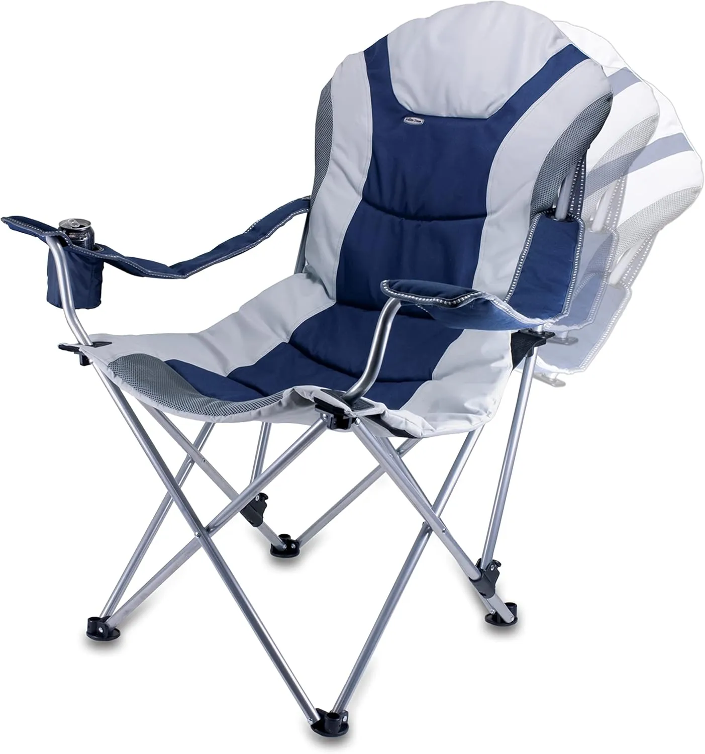 PICNIC TIME NFL Reclining Camp, Beach Adults, Sports Chair with Carry Bag
